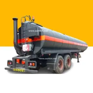 Bitumen tanker truck for hot asphalt transport and road construction projects in UAE