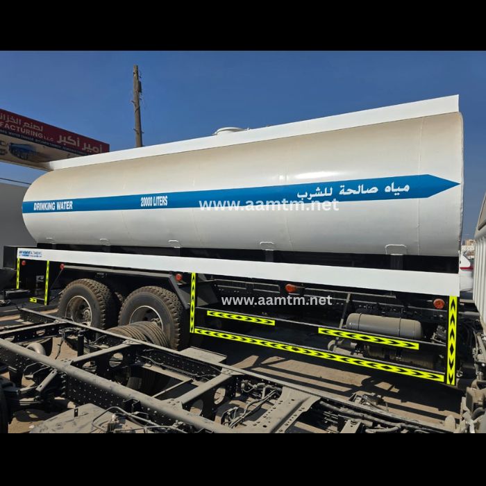 Sweet water tanker truck for potable drinking water transport and supply in UAE, Oman, KSA, Saudi, Qatar, Bahrain, Kuwait